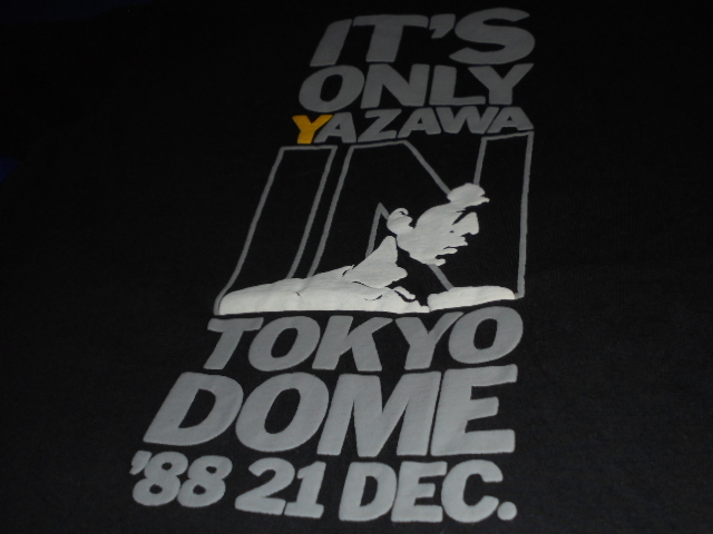 送料185円・C334■ 矢沢永吉 1988年12月東京ドーム公演 Ｔシャツ IT'S ONLY YAZAWA フリーサイズの画像3