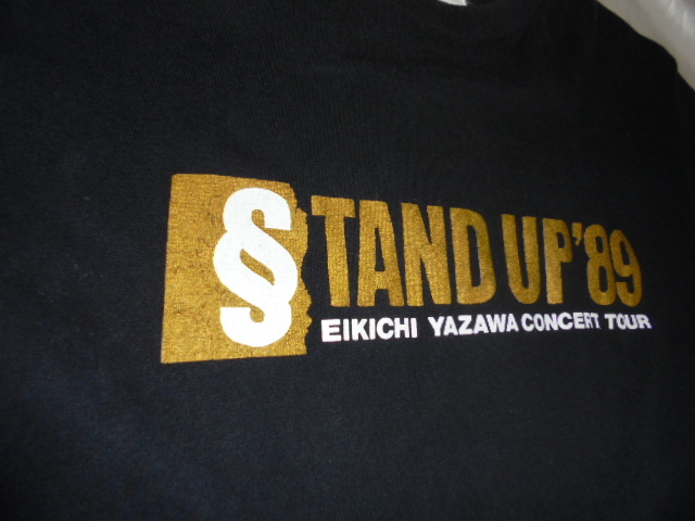 送料185円・U5・ジャンク品■ 矢沢永吉 Tシャツ STAND UP'89の画像6