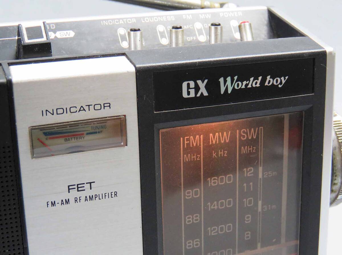 National Panasonic＊AM/FM/SW＊3 BAND ラジオ＊GX World boy＊難あり の画像2