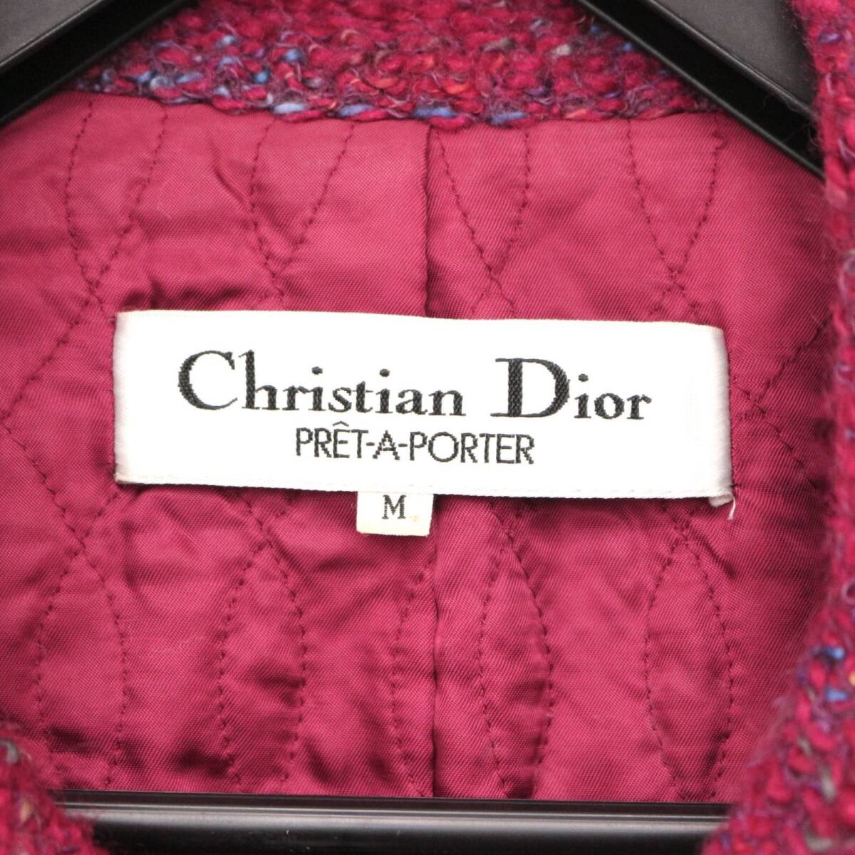  Christian Dior PRET A PORTER вязаный жакет свитер tops pre ta Porte б/у одежда шерсть красный красный red Christian Dior