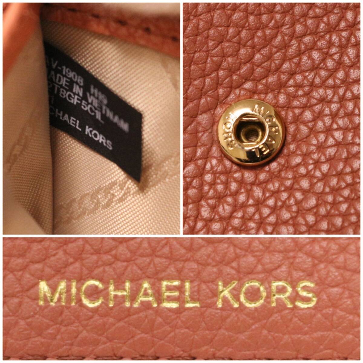 マイケル コース お財布 ショルダーバッグ スマホショルダー ポシェット サコッシュ レザー 本革 ピンク MICHAEL KORS