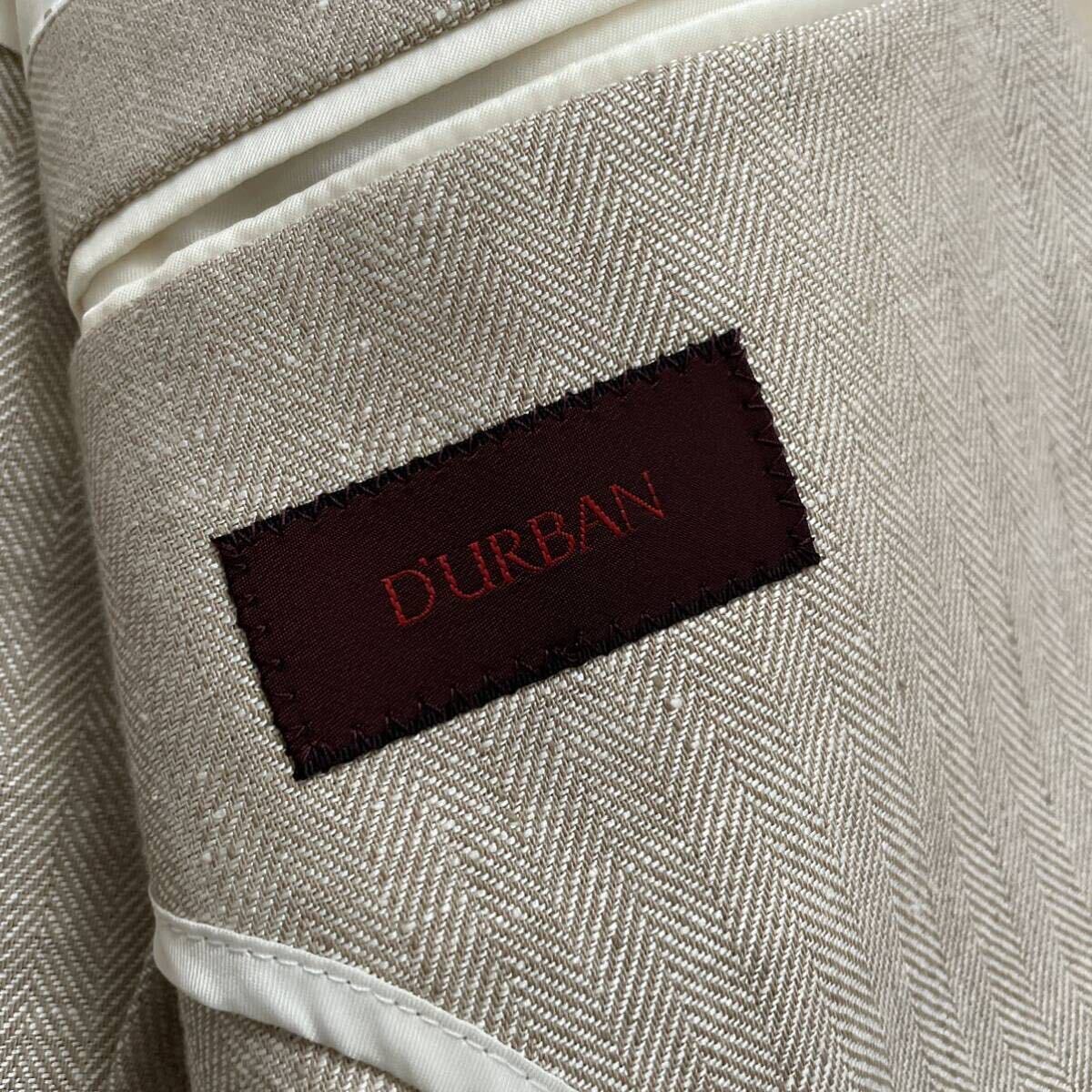 [ free shipping ][ beautiful goods ]D*URBAN Durban spring summer linen summer jacket beige A3 flax tailored 