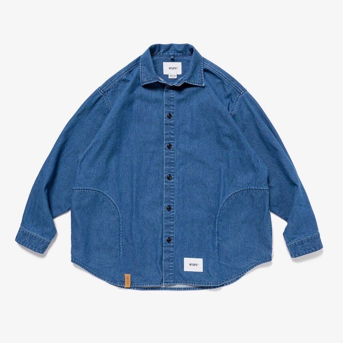 WTAPS 24SS WCPO 02 LS Cotton DENIM インディゴ L デニム WTAPS 24SS WCPO 02 LS Cotton DENIM インディゴ L デニム