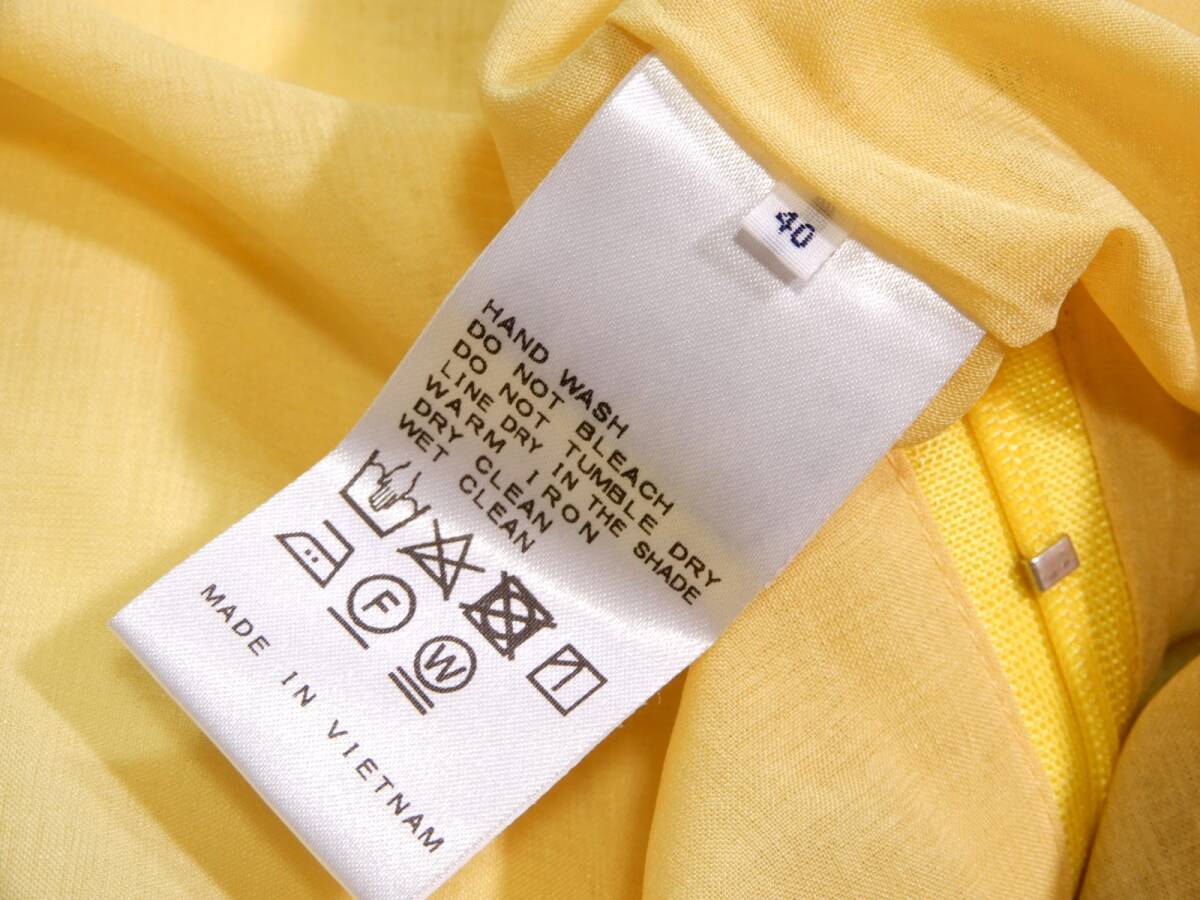 IENA イエナ 大人可愛い☆ 手洗い可能 コットン リネン 綿 麻 ロング デザインフレア―スカート 40の画像5