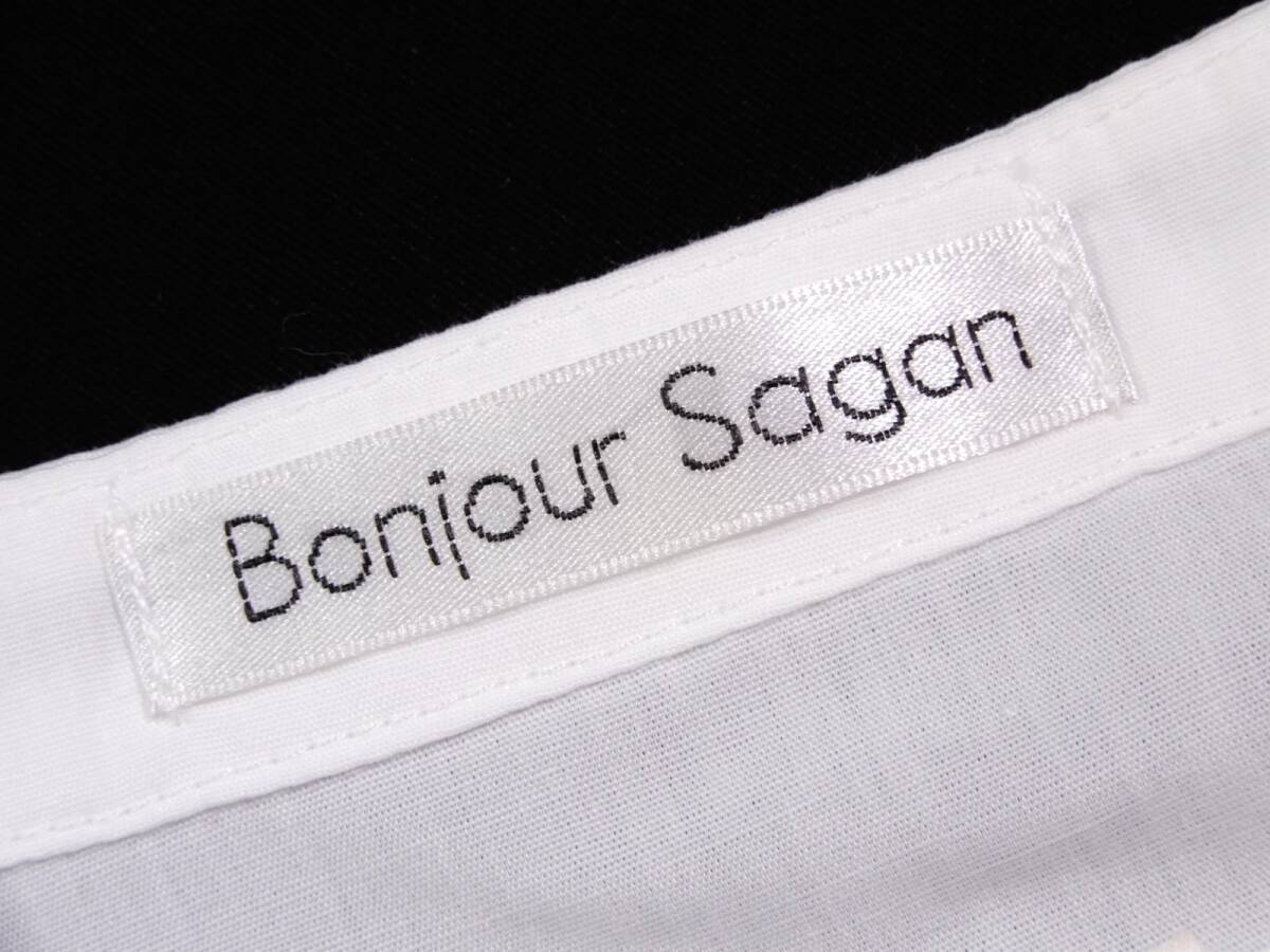 bon Jules SaGa nBONJOUR SAGAN adult pretty * lavatory possibility band color waist pleat switch design pull over shirt blouse F