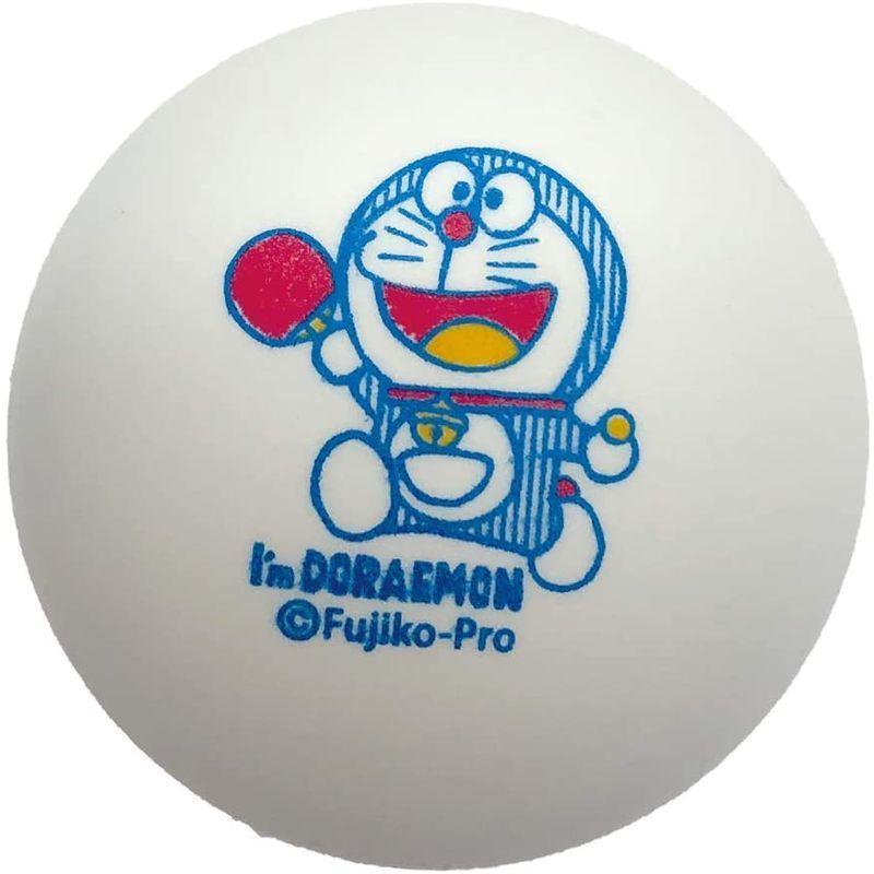 12球 練習用 卓球 ボール TWC ザ・ワールドコネクト ドラえもん I'm DORAEMON 練習球 部活トレーニング ホワイト 白 プラスチック 1ダース