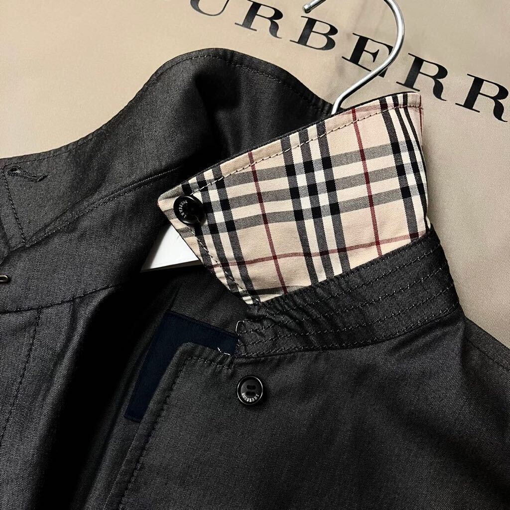 H8【入学式Springスタイル】参考価格14万 未使用品級●BURBERRY LONDON●高級トレンチコート バーバリーコート レディース 9号の画像9