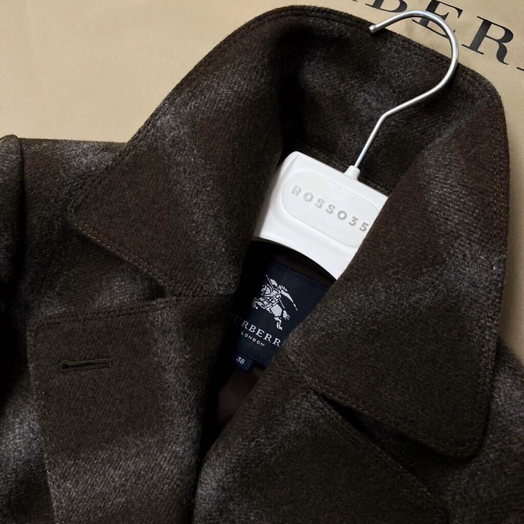 SH9【魅了するノバチェック】参考価格18万●超美品BURBERRY LONDON●華やかなシルエット●トレンチPコート バーバリーコート レディース_画像4