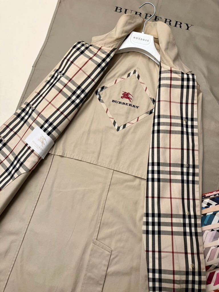 K2【魅惑のパリジェンヌ】参考価格15万●超美品BURBERRY LONDON●スプリング×ノバ トレンチコート バーバリーコート レディース 9号の画像6