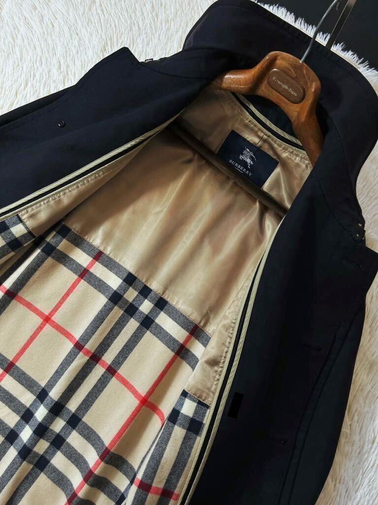 K42 圧倒的高級感!!定価18万●超美品BURBERRY LONDON【百貨店購入】トレンチコート●格好良さ抜群ノバチェック●バーバリーコート メンズの画像8