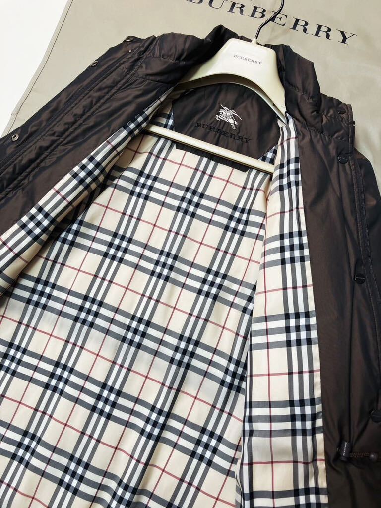 K47【極上イタリアンコーデを纏う】参考価格18万●超美品 BURBERRY LONDON●ジップアップジャケットバーバリーコート レディース 9号の画像7