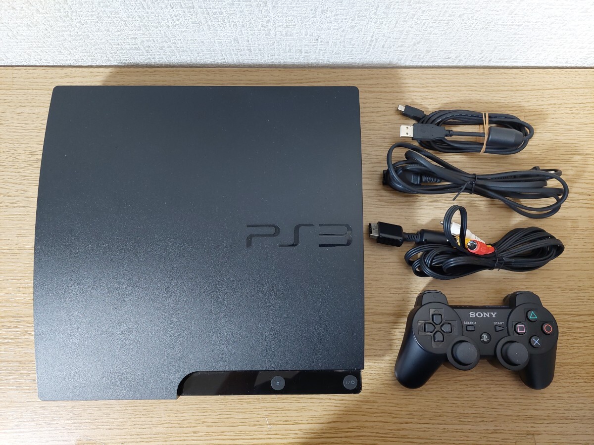 PS3本体 CECH-3000B+ソフト42枚セット/テイルズオブエクシリア/初音ミク/METAL GEAR SOLID/CALL OF DUTY/戦国無双/ワンピース/ベヨネッタの画像2