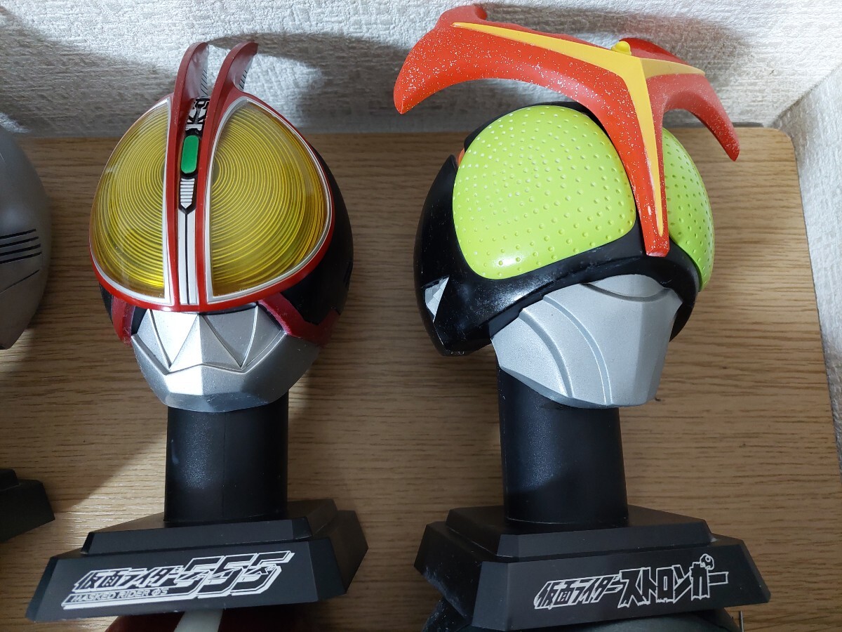 【ジャンク】BANPRESTO　仮面ライダー　マスクディスプレー　フィギュア6点セット_画像2