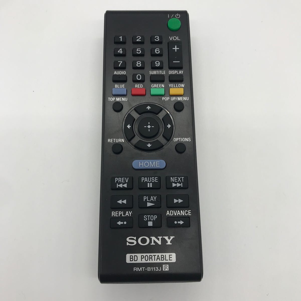 【赤外線動作確認済】送料無料　返金保証　SONY ソニー ポータブルBDプレーヤー BDP-SX1 BDP-SX910用リモコン RMT-B113J _画像5