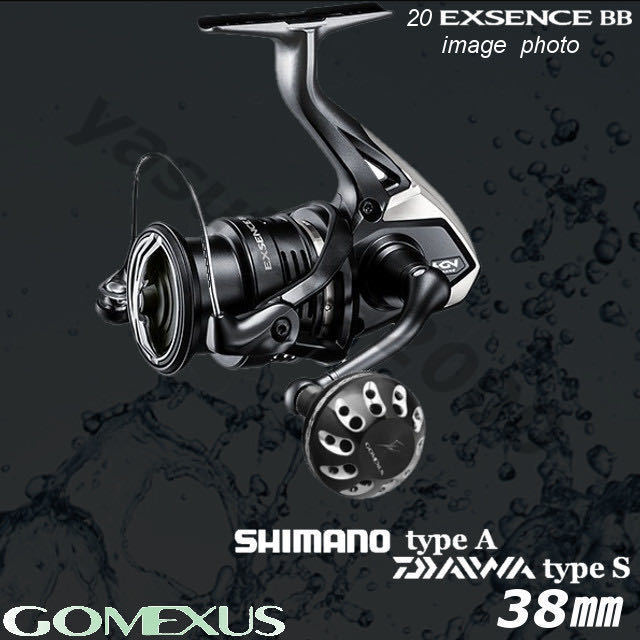 Gomexus【ゴメクサス】☆パワーハンドルノブ/38mm/シマノ/ダイワ　ブラックシルバー_画像4