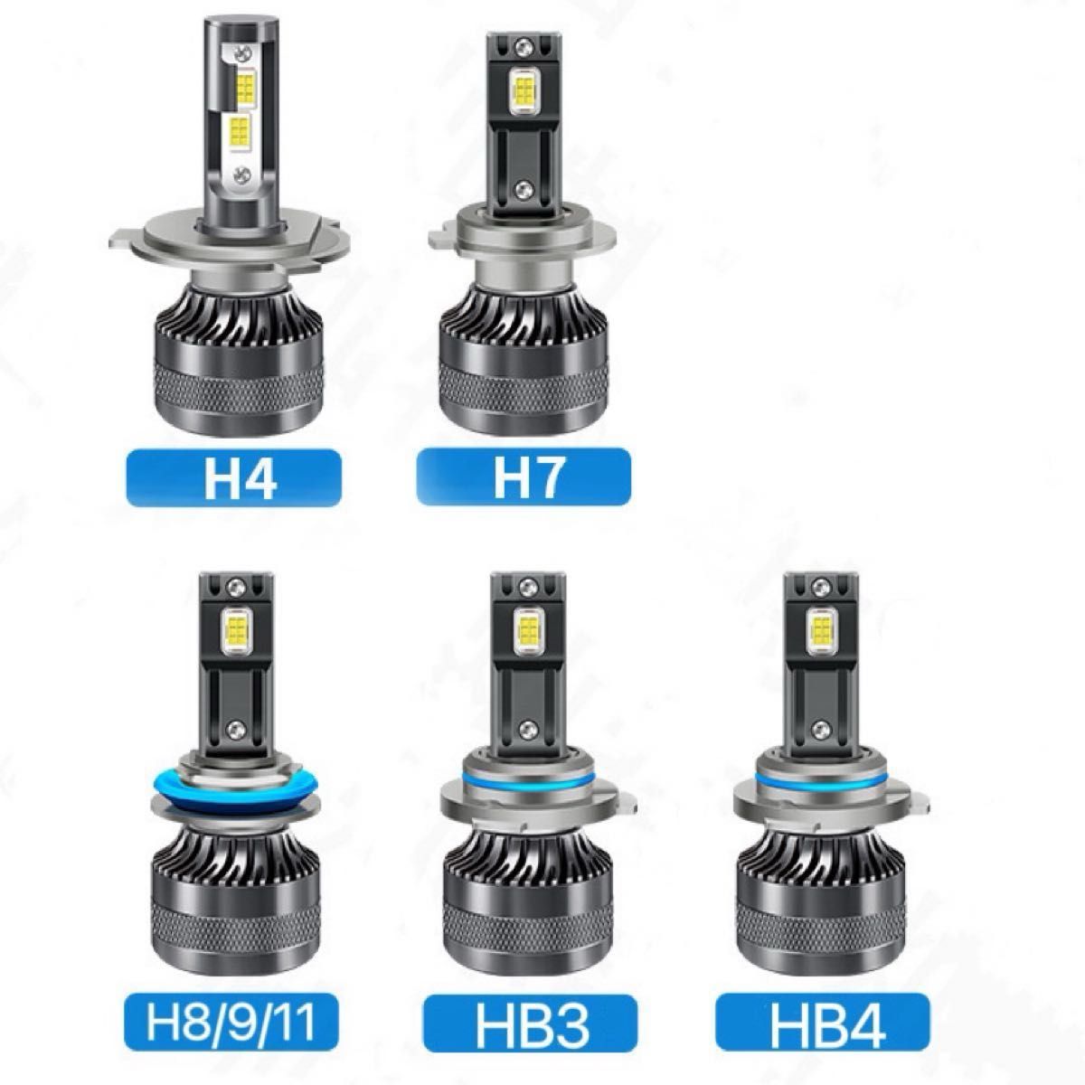 LED ヘッドライト バルブ フォグランプ 車 Hi/Lo 車検対応 H4 H7 H8 H9 H10 H11 HB3 HB4 車b