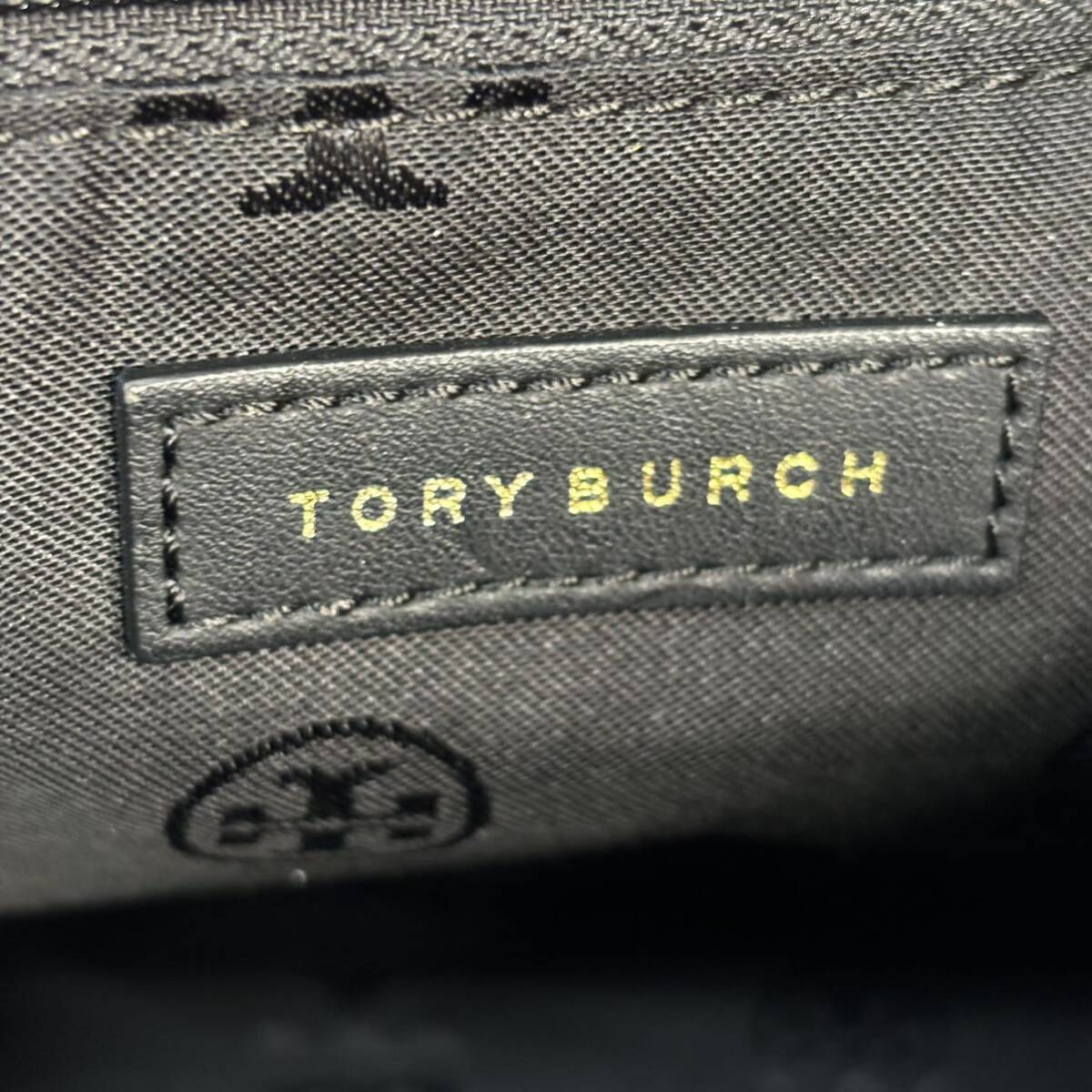240322-TORY BURCH トリーバーチ 2way ハンドバッグ ショルダーバッグ ブラック 黒 ゴールド金具 鞄の画像6