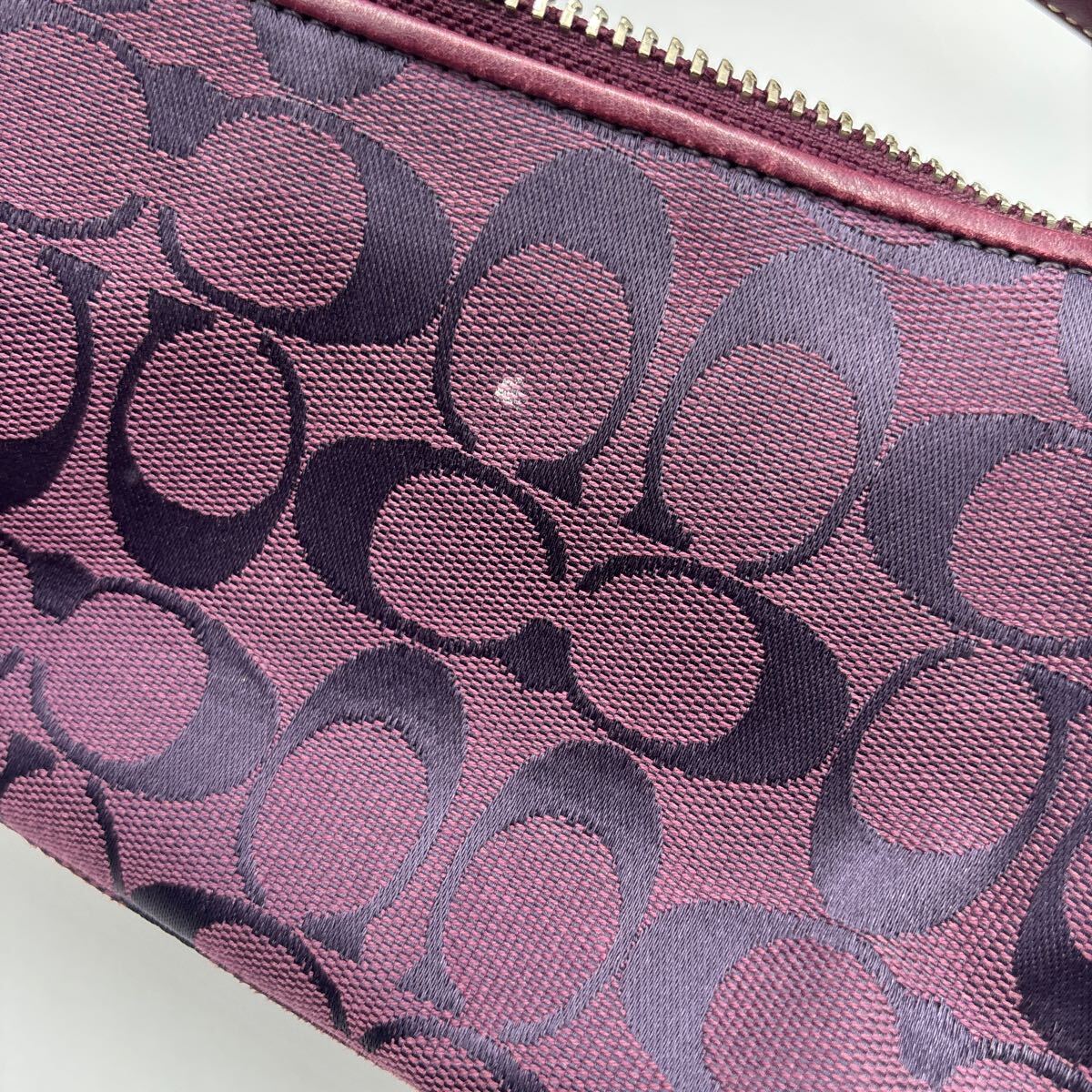 240412-COACH コーチ シグネチャー ワンショルダーバッグ 肩掛けバッグ総柄 レディース 婦人バッグ_画像10