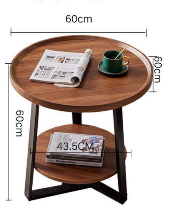 人気新作！高級家具★サイドテーブル 丸形 別荘 卓 ナイトテーブル リビング 北欧 木製 コーヒーテーブル 贅沢の画像2