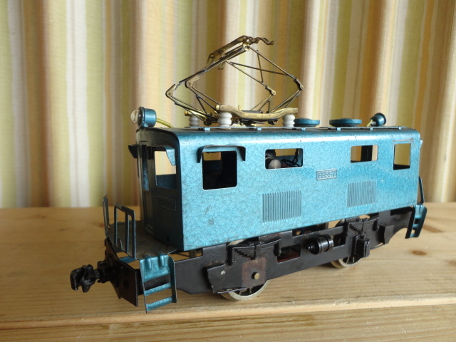 O gauge ** EB557 electric locomotive ** railroad model Showa Retro junk 