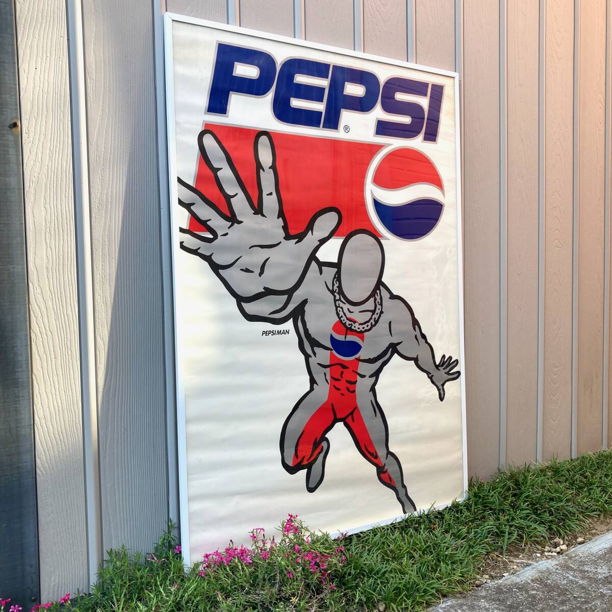 * очень редкий *90 годы быстрое решение бесплатная доставка не продается большой B1 размер постер Pepsiman магазин реклама для продвижения товара товары подлинная вещь Pepsi-Cola retro 