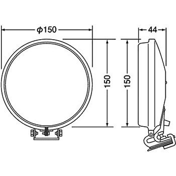 フォグランプ ハロゲン 本体 2個 丸型 150φ 小糸製作所 KOITO 12V 55W fog lamp 旧車 ベレット HALOGEN bellett mini ワーゲン ジムニー_画像3