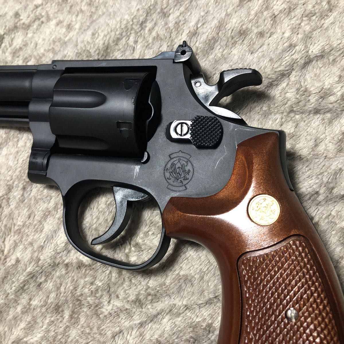 【訳あり】ジャンク　クラウンモデル　S&W  M19 .357マグナム　4インチ　18禁エアーリボルバー　ガス用パーツカスタム