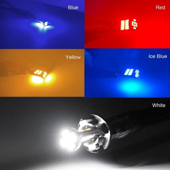 T10 LED バルブ 10個 爆光 ルームランプ 6000K ホワイト CANBUS キャンセラー ポジション ナンバー灯 メーター パネル球 車検 063の画像6