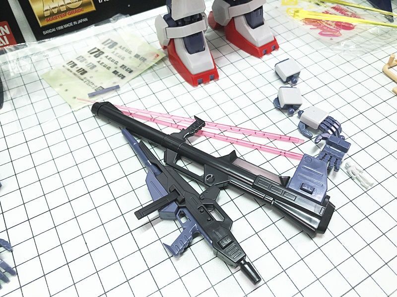 MG ガンダム Mk-II(ティターンズ/エゥーゴ)・キュベレイMk-II(エルピー・プル専用)セット 組立済 現状お渡し品 補足参照 1円スタートの画像8