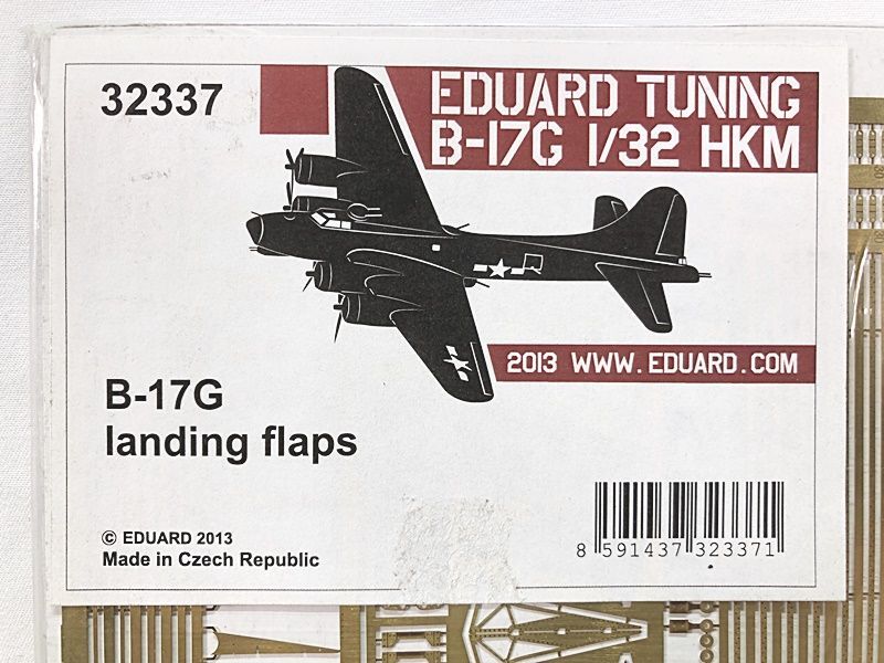 エデュアルド チューニング 1/32 HKM B-17G 着陸フラップ エッチングパーツ 32337 1円スタート★Sの画像2