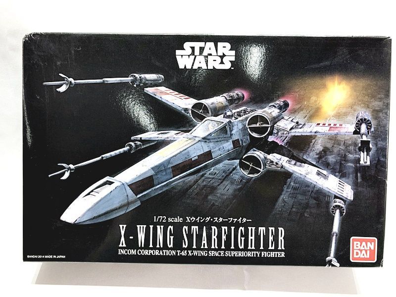  Bandai 1/72 X Wing * Star Fighter 0191406 пластиковая модель включение в покупку OK 1 иен старт *H
