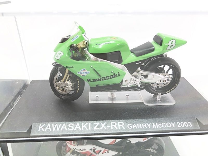 IXO 1/24 バイク 4点セット カワサキ ZX-RR ギャリー マッコイ 2003・ヤマハ YZR250 オリビエ ジャック 2000 他 同梱OK 1円スタートの画像3