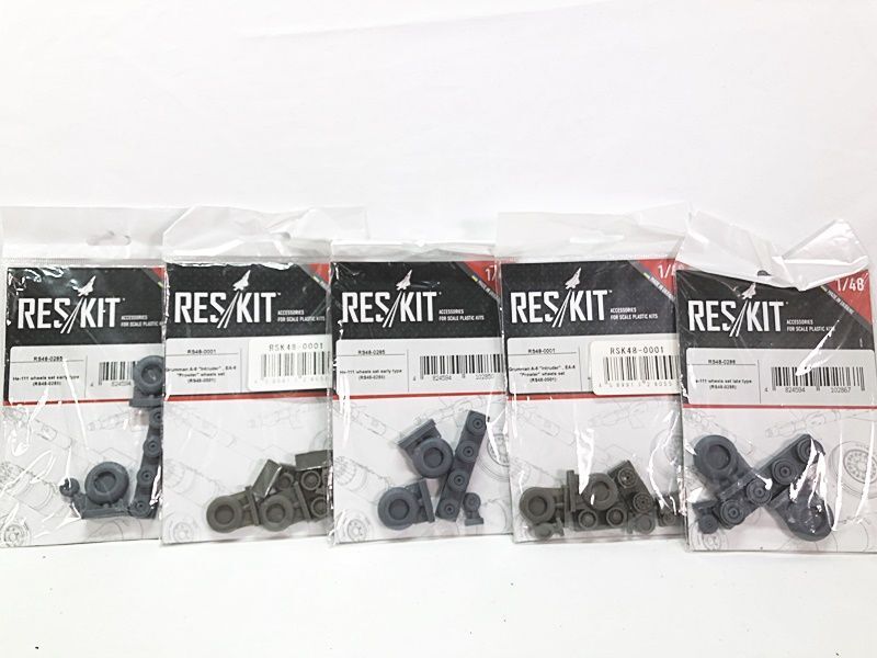 Reskit　1/48　He-111 ホイールセット 初期型　他セット　ディテールアップパーツ　プラモデル　レジンキット　1円スタート★S_画像1