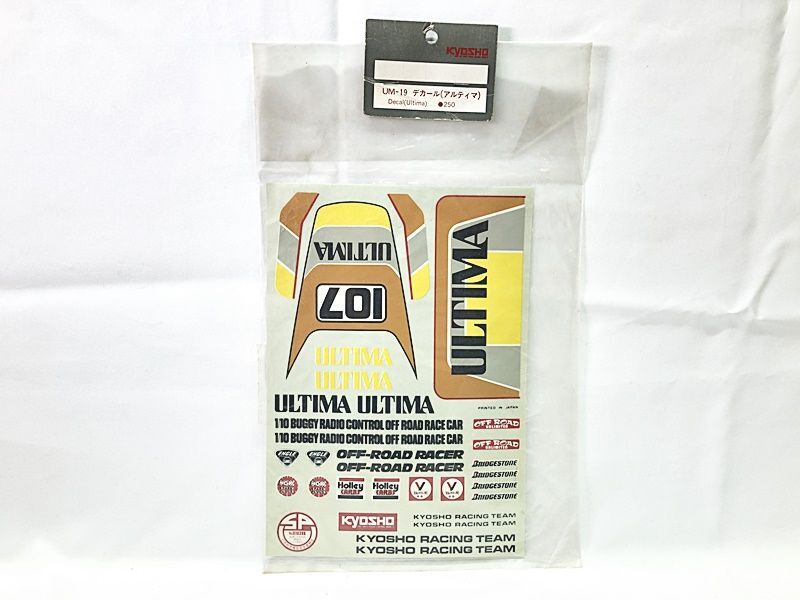  Kyosho radio-controller sticker UM-19 decal ( ultima ) KYOSHO present condition sale goods radio-controller 1 jpy start *H