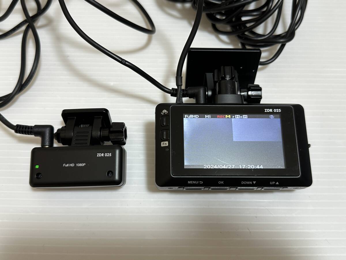 774B 前後カメラ コムテック COMTEC ZDR-025 ドラレコ ドライブレコーダー 送料520円