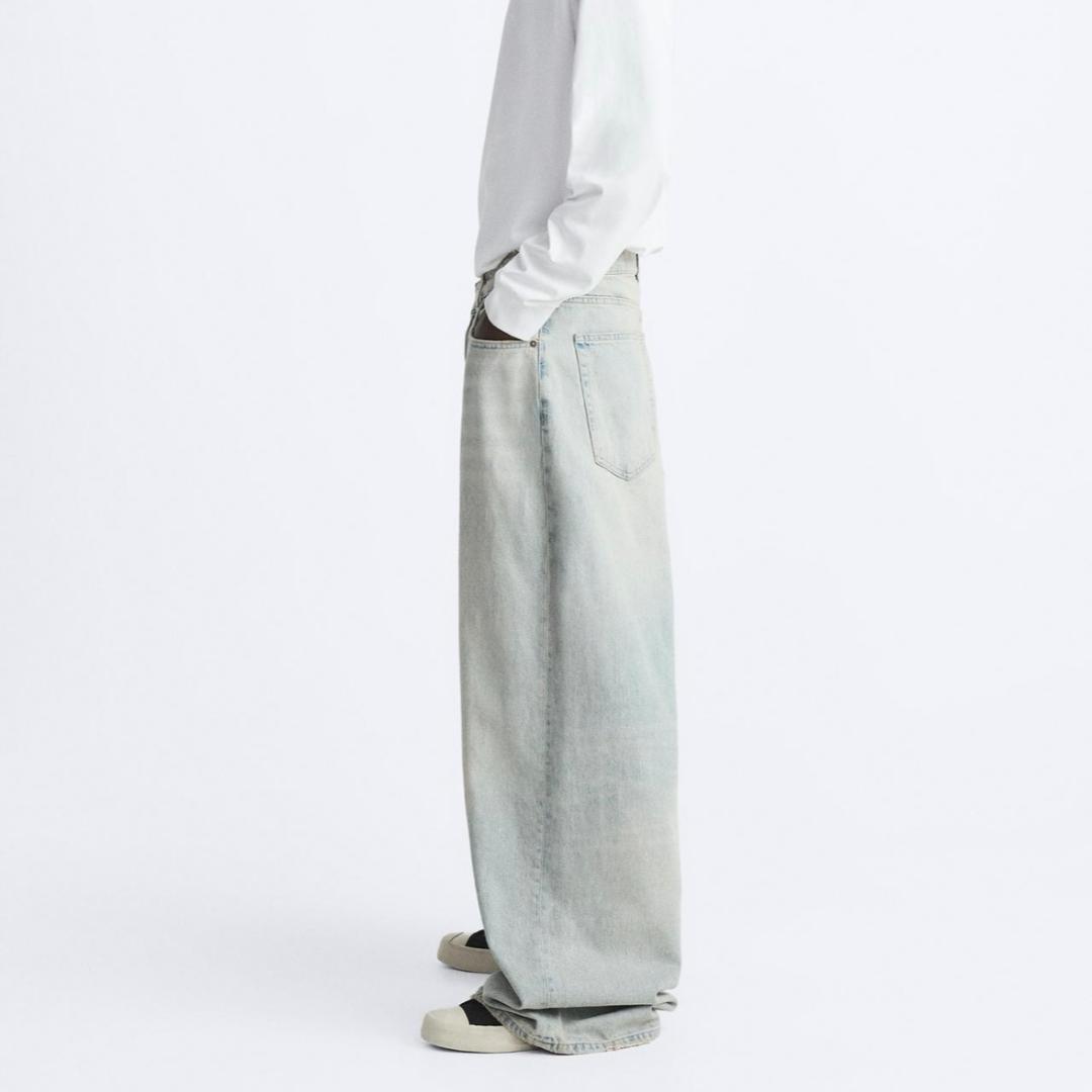 完売品 ZARA ザラ オーバーダイ BAGGY バギー デニムパンツ EU40 完売品 ZARA ザラ オーバーダイ BAGGY バギー デニムパンツ EU40