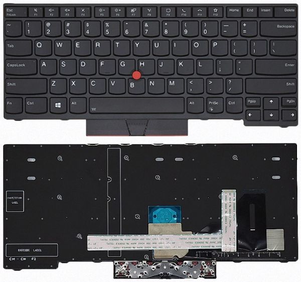 キーボード 英語 バックライト付 Lenovo ThinkPad E480 T480S L380 L480 S2 2018 E490 T490 E495 R480の画像1