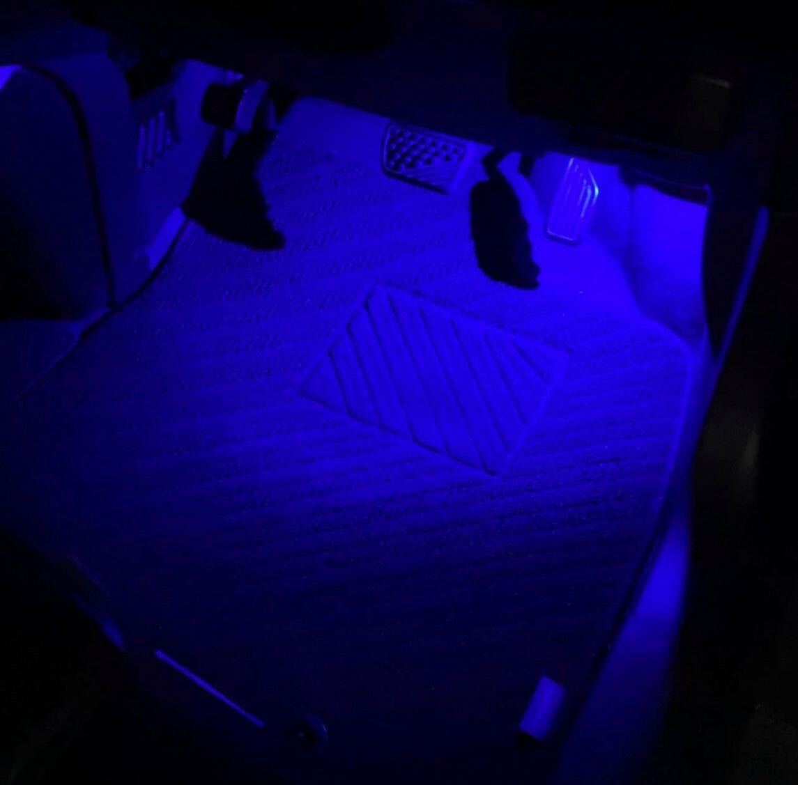 フットランプ led 純正交換用 トヨタ レクサス汎用 インナーランプ LEDルームランプ インテリア カスタムパーツ 車内灯 青_画像1