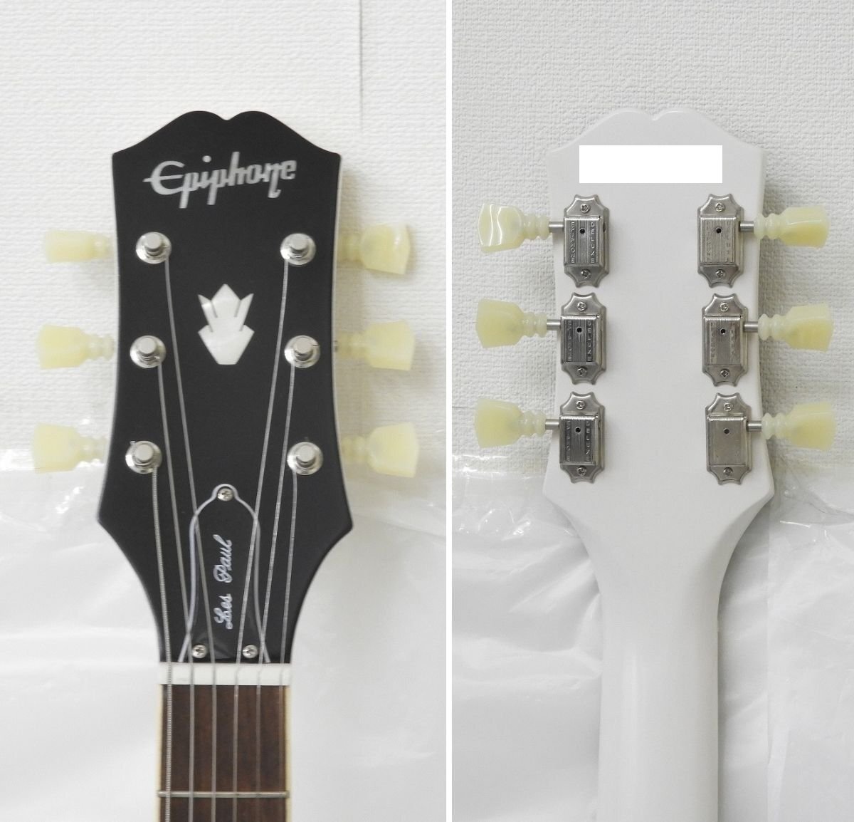 【美品】Epiphone エピフォン エレキギター 1961 Les Paul SG Standard Aged Classic White ハードケース付き ※同梱不可 11537115 0405の画像4