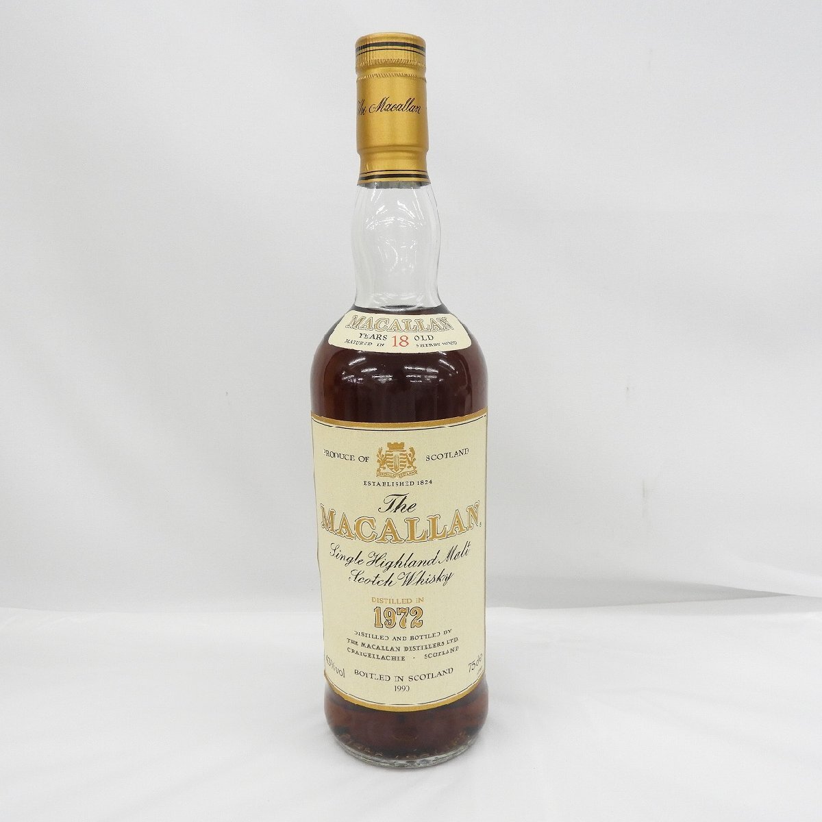 【未開栓】The MACALLAN ザ・マッカラン 18年 1972-1990 マチュアード・イン・シェリーウッド ウイスキー 750ml 43% 箱付 11545620 0409の画像2