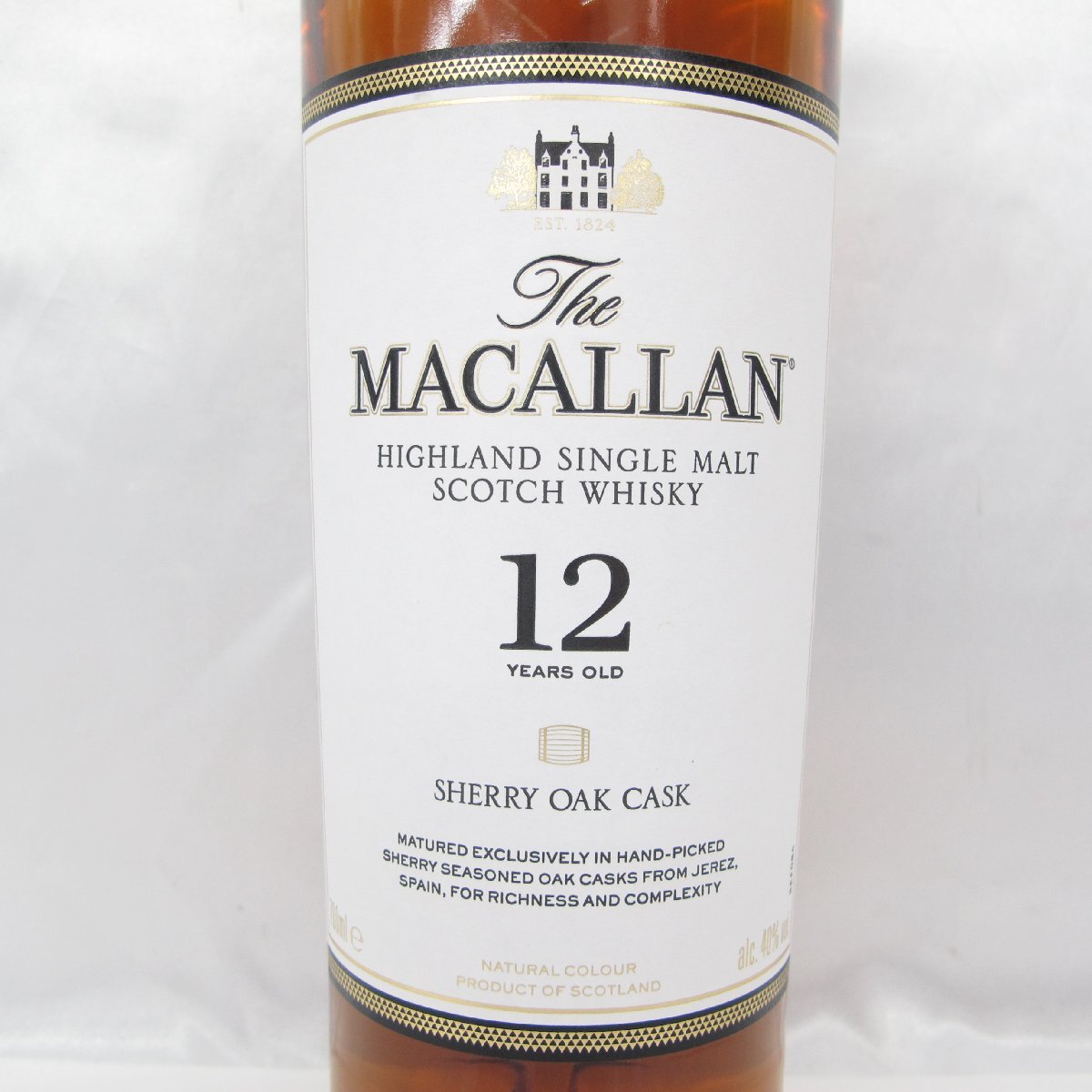 【未開栓】The MACALLAN ザ・マッカラン 12年 シェリーカスク ウイスキー 700ml 40% 箱付き 11545925 0412の画像3
