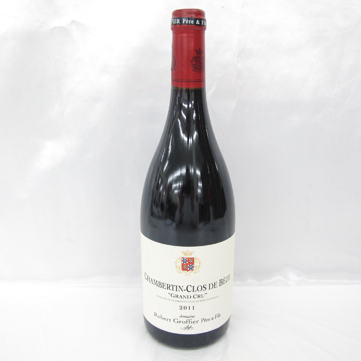 【未開栓】 Robert Groffier ロベール・グロフィエ シャンベルタン クロ・ド・ベーズ グラン・クリュ 2011 赤 ワイン 750ml 11547861 0411の画像1