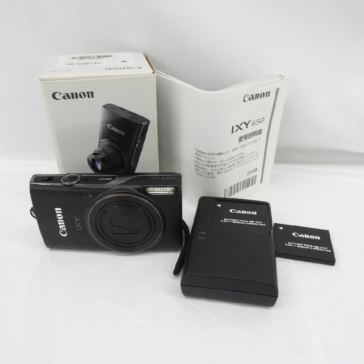 【中古品】Canon キャノン デジタルカメラ IXY 650 ブラック 894102572 0412_画像1