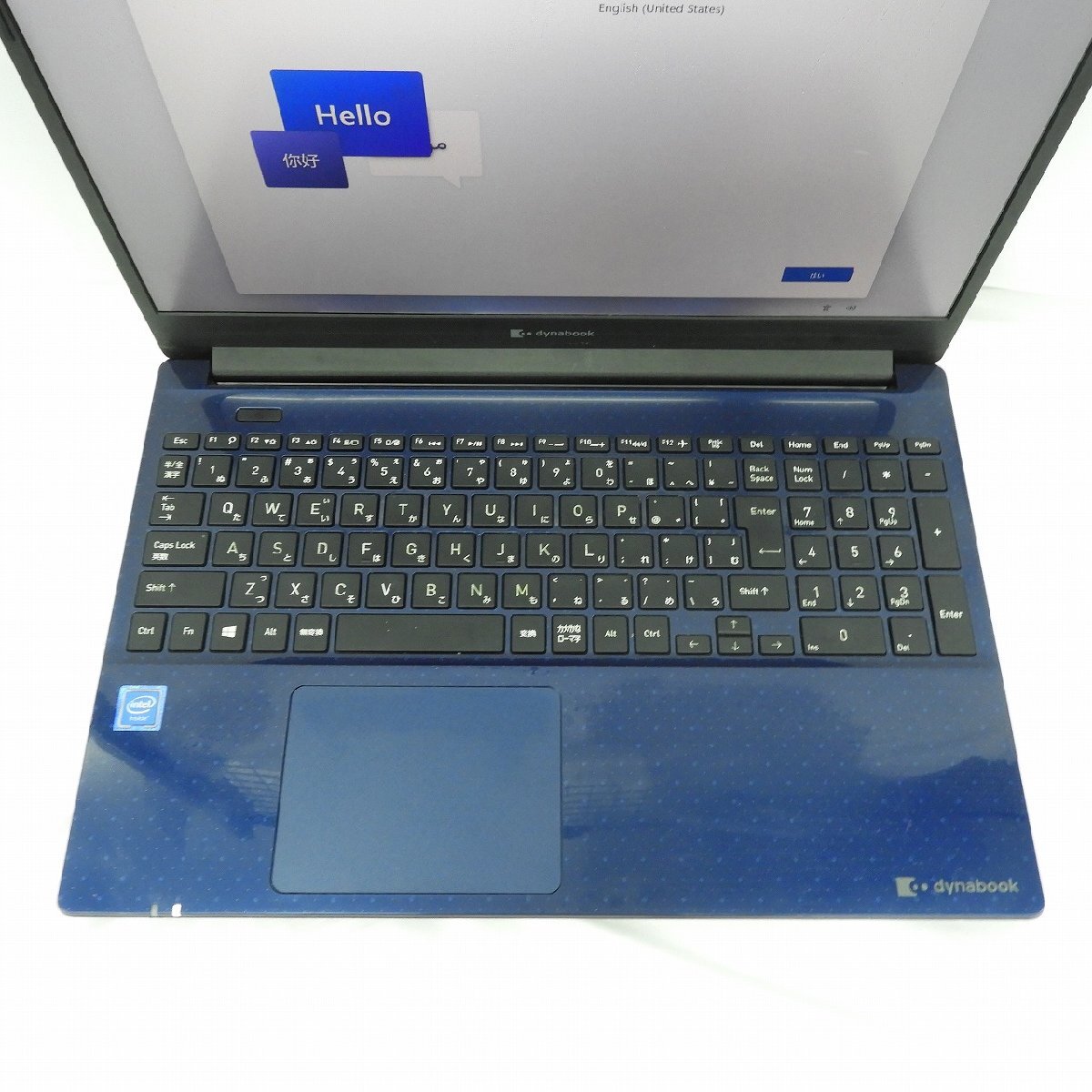 【中古品】ノートPC dynabook C4 P1C4MPBL 15インチ スタイリッシュブルー win11/Celeron5205U/1.9GHz/4GB/HDD1TB/SSD256GB 824107847 0422の画像3