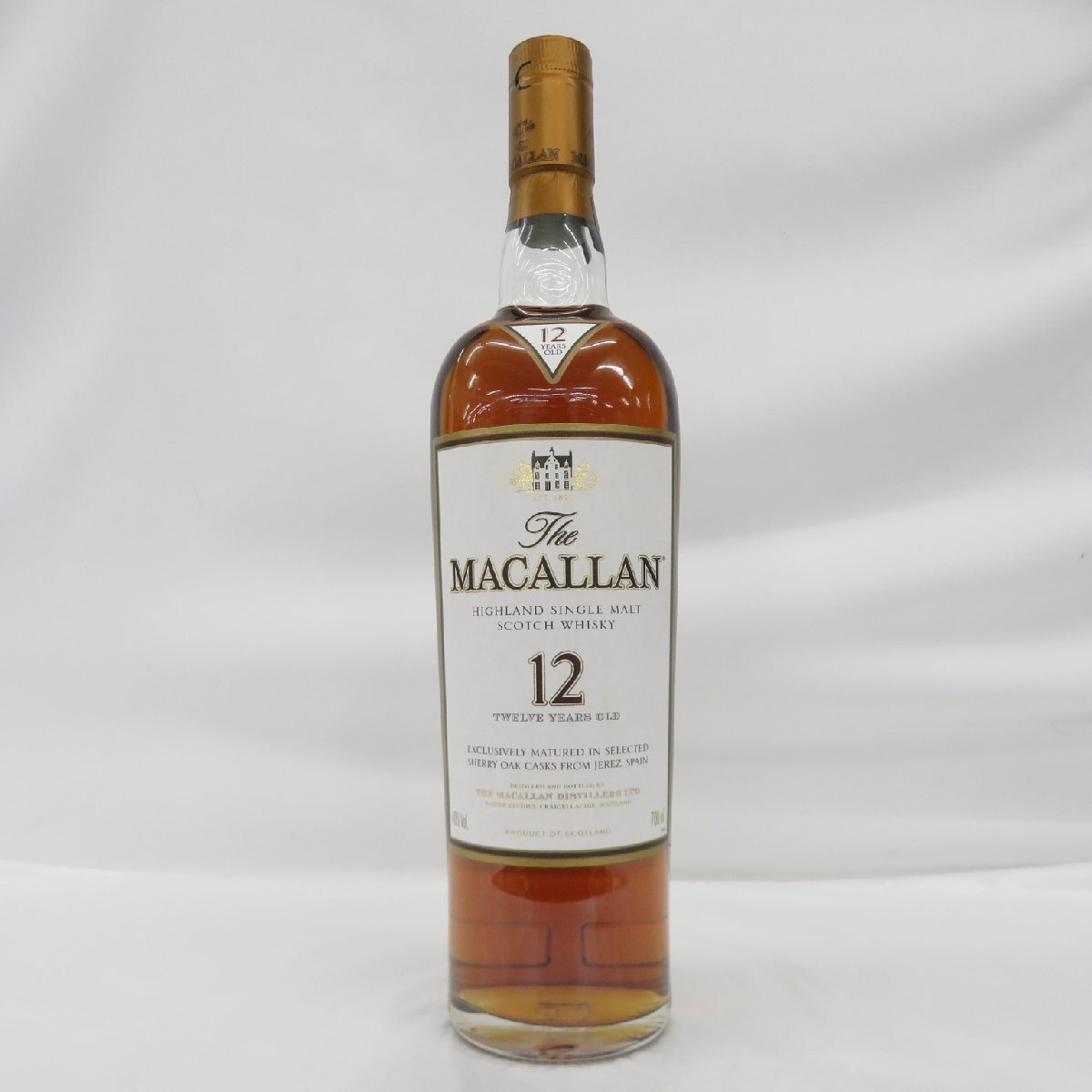 【未開栓】The MACALLAN ザ・マッカラン 12年 シェリーオーク 旧ボトル ウイスキー 700ml 40% 11551446 0418の画像1