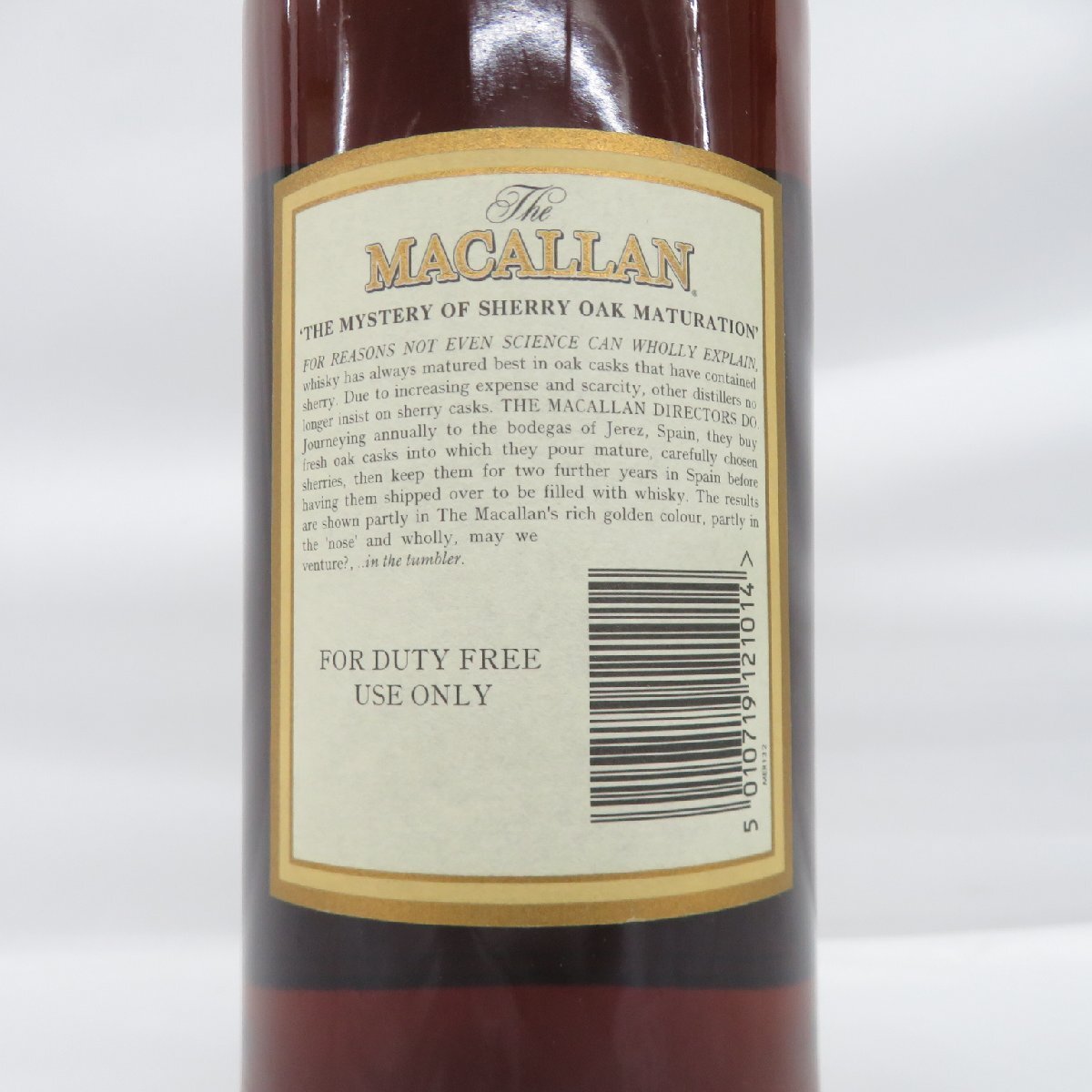 【未開栓】The MACALLAN ザ・マッカラン 12年 シェリーオーク オールドボトル ウイスキー 1000ml 43% 箱付 11555097 0418の画像8