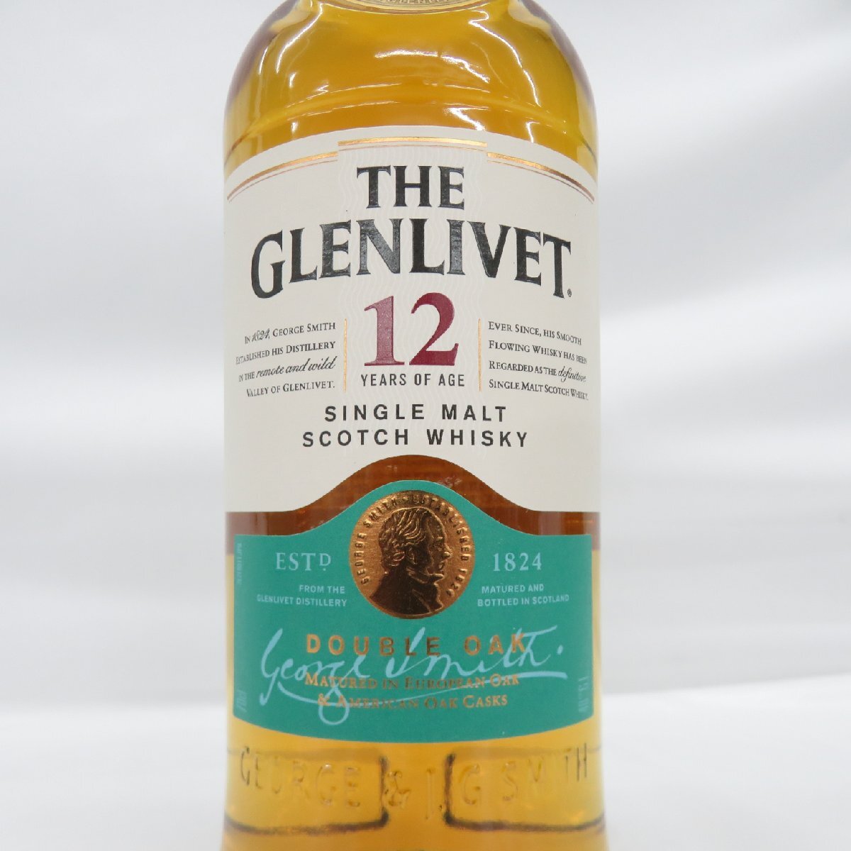 【未開栓】THE GLENLIVET ザ・グレンリベット 12年 ダブルオーク ウイスキー 700ml 40% 箱付 11541206 0418の画像2