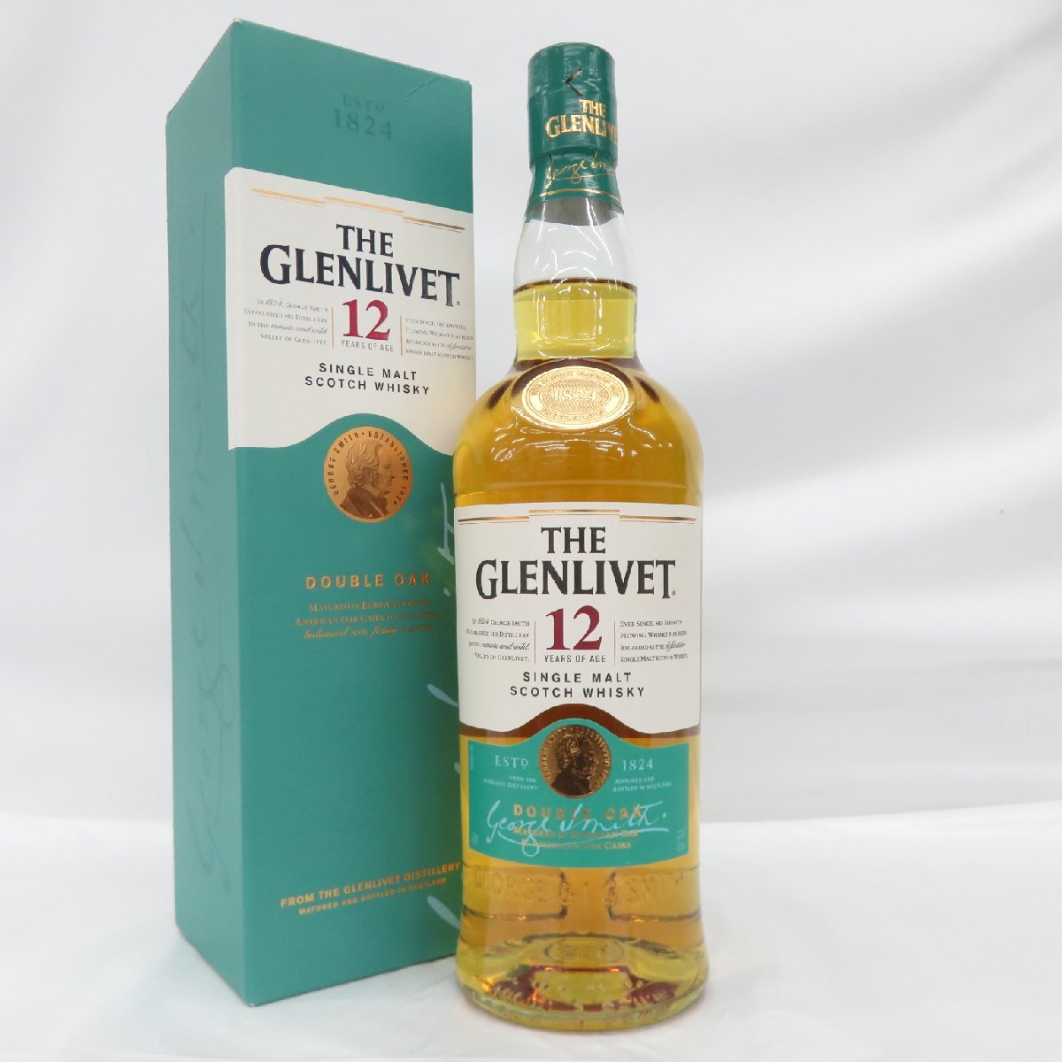 【未開栓】THE GLENLIVET ザ・グレンリベット 12年 ダブルオーク ウイスキー 700ml 40% 箱付 11541206 0418の画像1