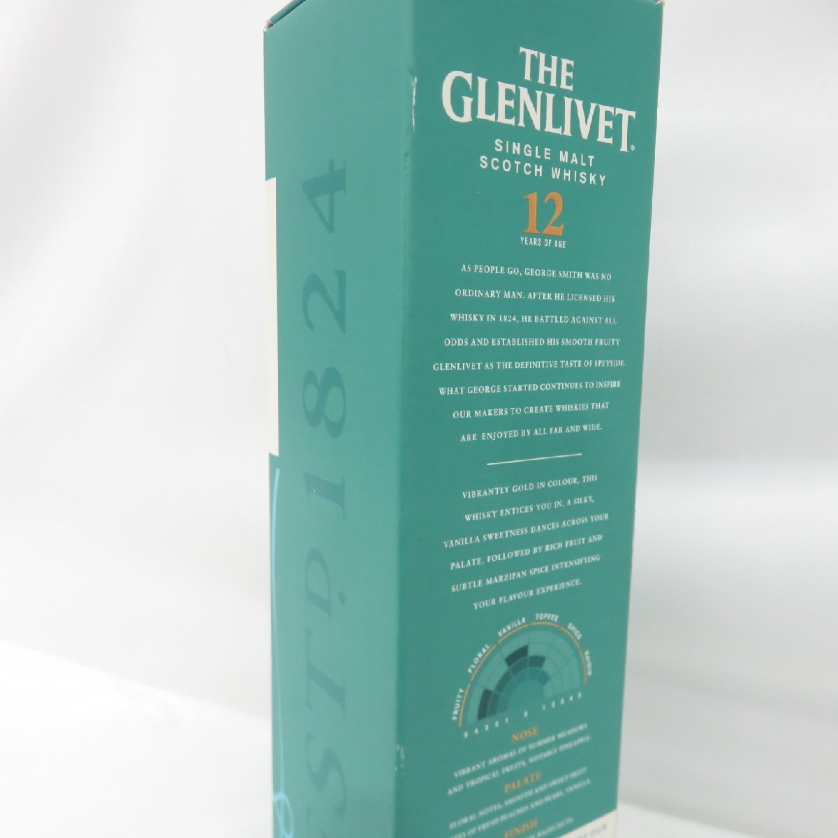【未開栓】THE GLENLIVET ザ・グレンリベット 12年 ダブルオーク ウイスキー 700ml 40% 箱付 11541206 0418の画像9