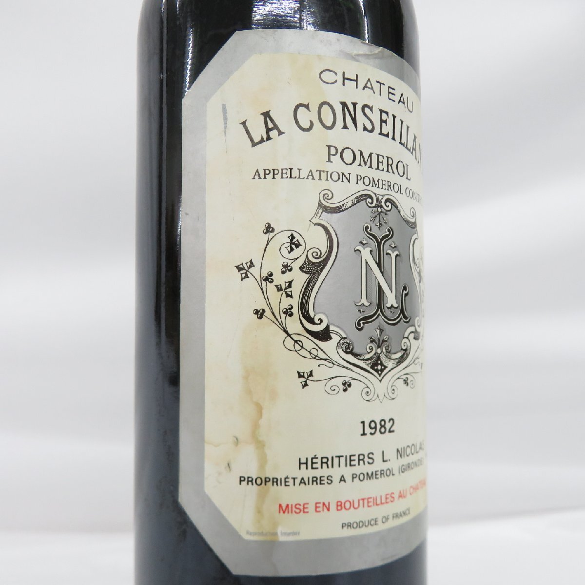 【未開栓】CHATEAU LA CONSEILLANTE シャトー・ラ・コンセイヤント 1982 赤 ワイン 750ml 14％未満 11555756 0419の画像4